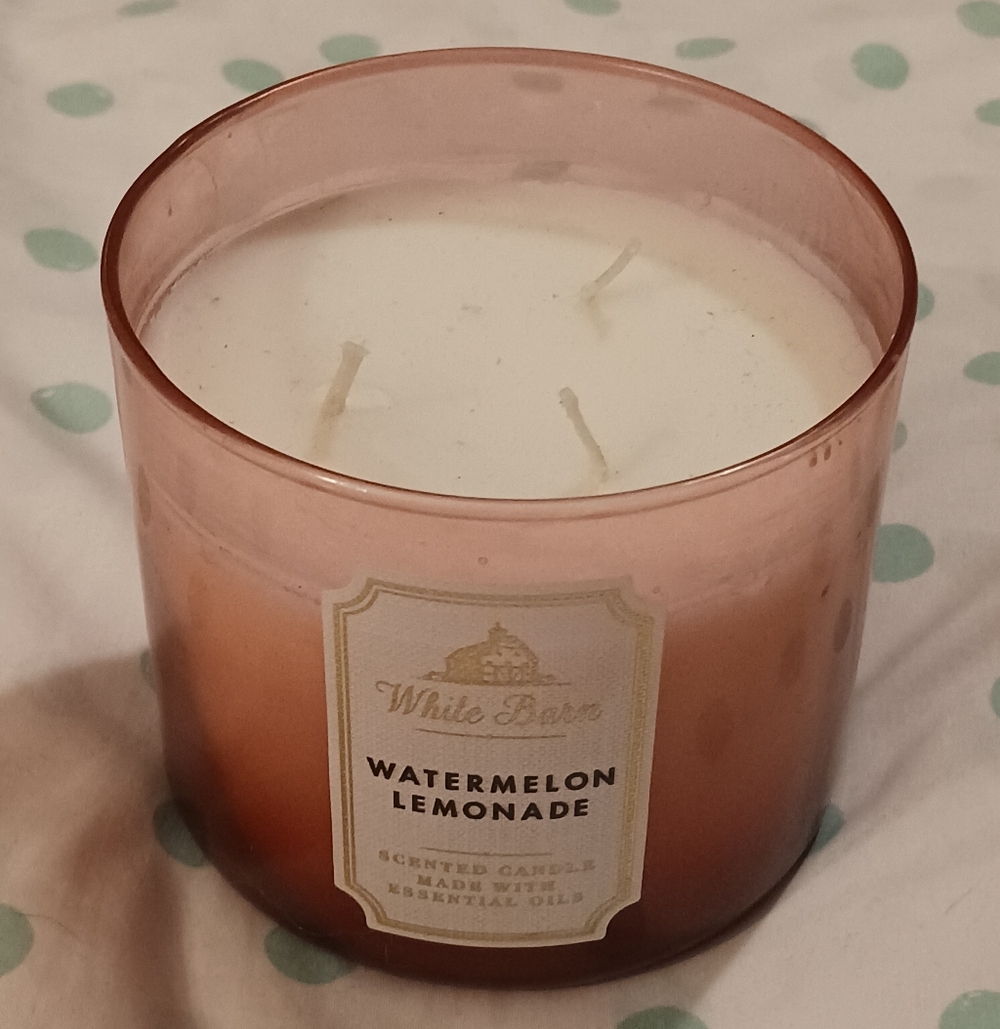 White Barn Watermelon Lemonade Scented Candle - Pink